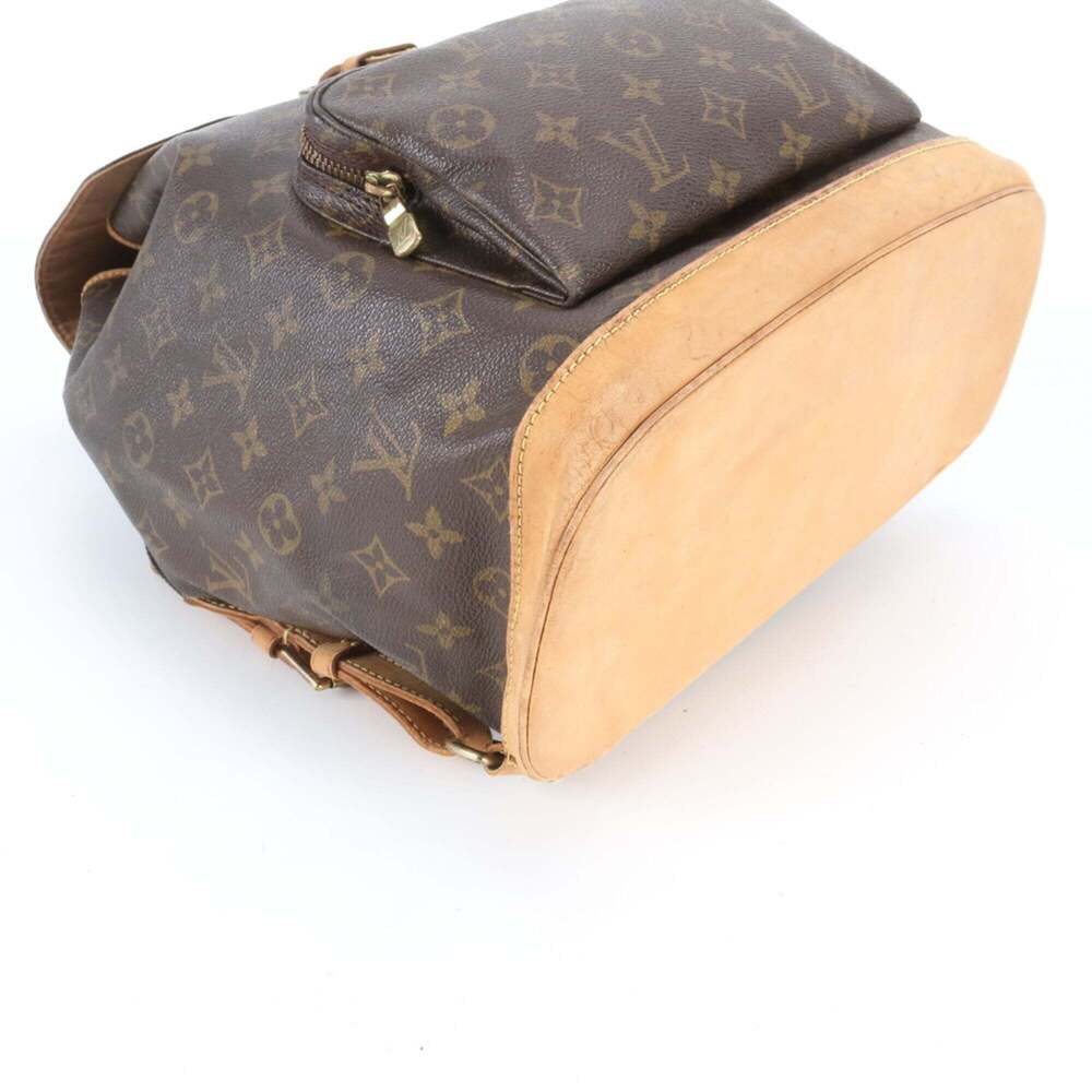 LOUIS VUITTON Brown Monogram Leather Backpack - Picture 4 of 10